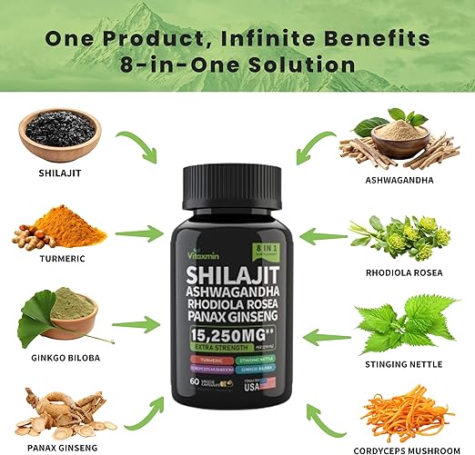 Gummieroot® Shilajit Capsules Extra Strength